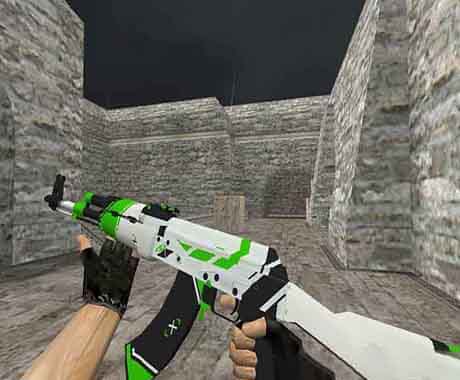 Скин АК47 Green Asiimov